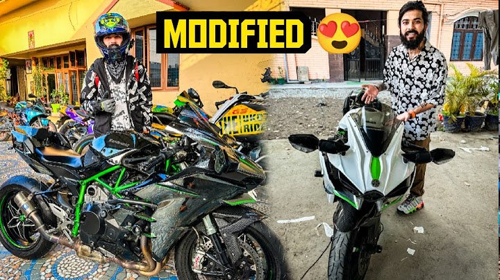 Finally the modification of my new superbike Ninja H2 has started 😍