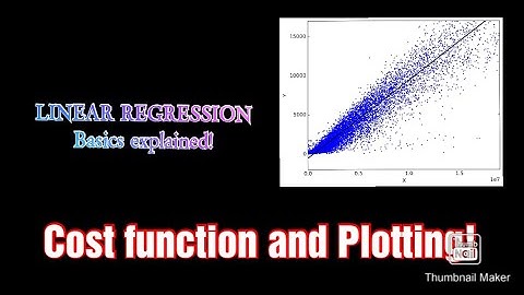 LINEAR REGRESSION || COST FUNCTION and PLOTTING || explained!