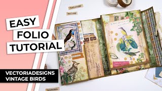 Celebrity Easy Folio Tutorial | VectoriaDesigns | Vintage Birds Profile