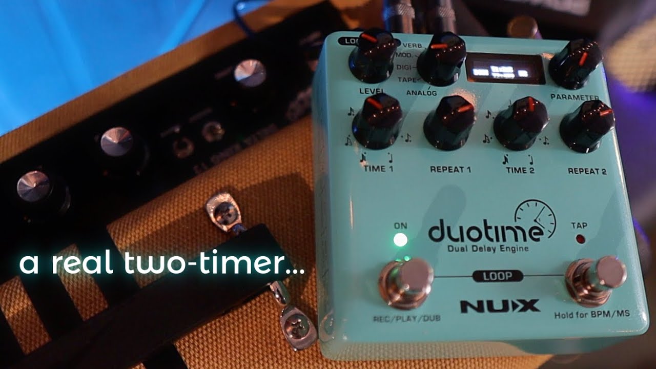 クリアランス店舗 NUX Duo time NDD-6 Dual Delay Engine デュオタイム ディレイ ルーパー機能 ニューエックス【  アクセサリー・パーツ