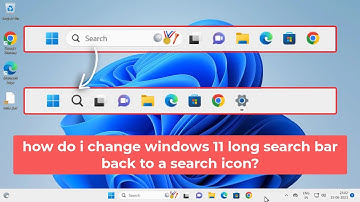 how do i change windows 11 long search bar back to a search icon