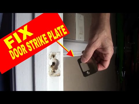 How to Fix Loose Door Latch, Door Strike, Door Frame! Cheap and Easy Fix for Stripped out Wood Hole
