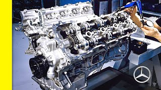 شاهد تجميع محرك جديد رباعي الأسطوانات مرسيدس بنز 2020.....صنع في المانيا