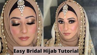 Easy Bridal Hijab Setting