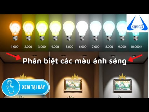 Video: Sự khác biệt giữa ánh sáng trắng mát và ánh sáng trắng ấm là gì?