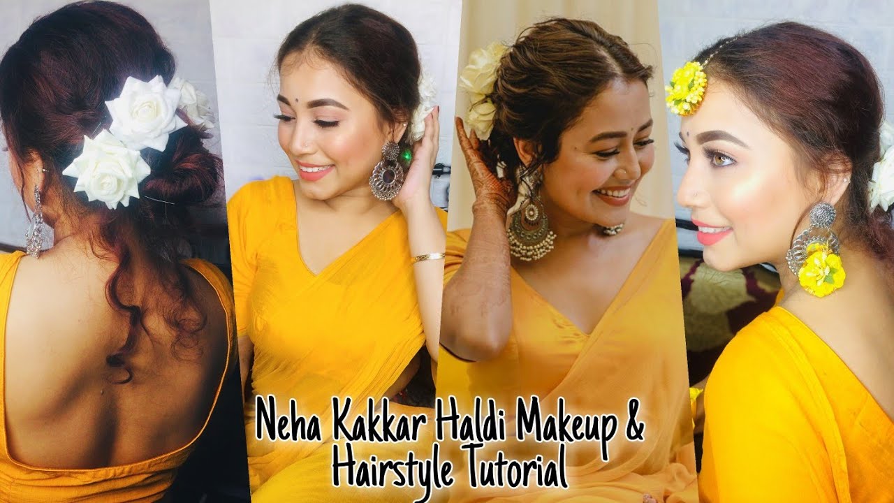 The haldi bridal makeup matte finish makeup | Bridal makeup, Stylish  dresses, Haldi ceremony