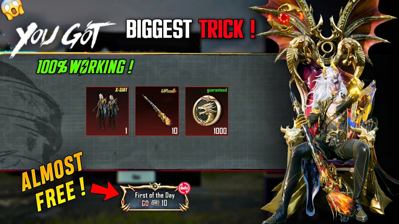 😱 100% UNLOCK | DRAGON X SUIT TRICK | NEW X SUIT CRATE OPENING TRICK | How To Get X Suit In BGMI