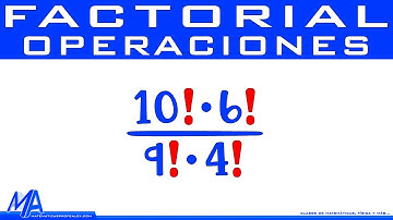 Operaciones con números factoriales