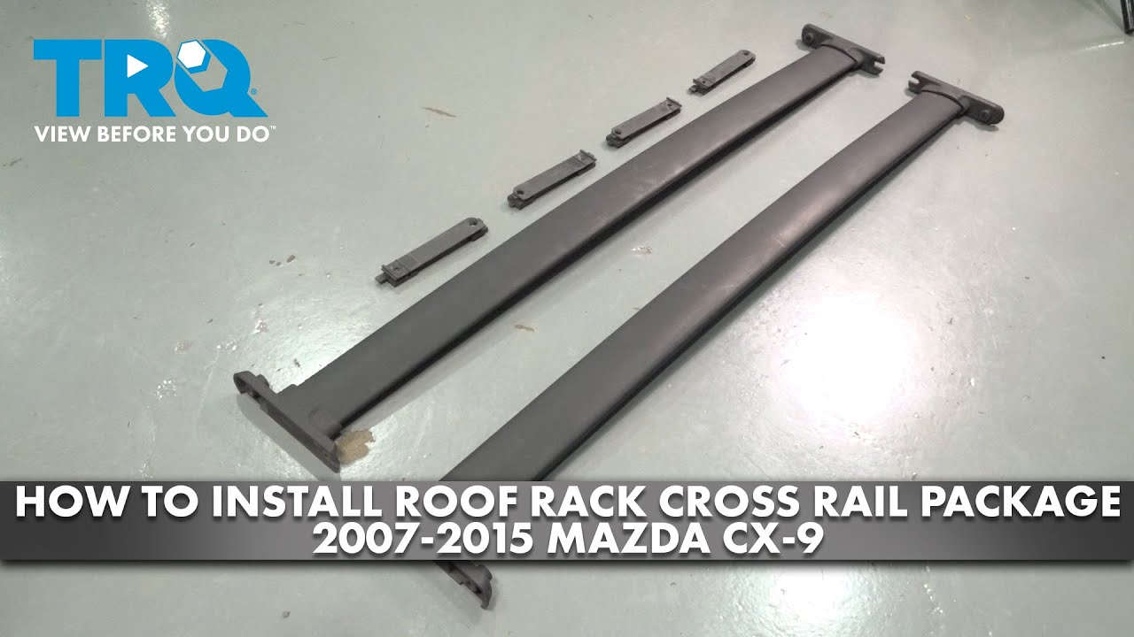 2007-14 Mazda CX-9 Roof Rack Cross Rail Package 2 Piece Set Mazda  0000-8L-N02B