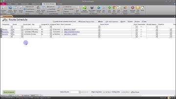 Route Schedule Setup