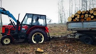 Rolnik Pracuje #9  Zetor 7211 Leśna Mega Wtopa / Drewno 2017