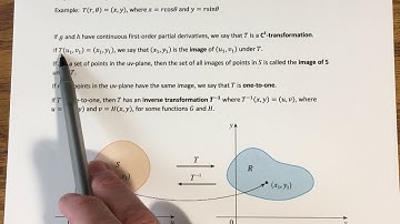 15.9 - Change of Variables in Multiple Integrals (Part 1)
