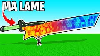 Craft THE STRONGEST BLADE in Roblox Chop Crop...