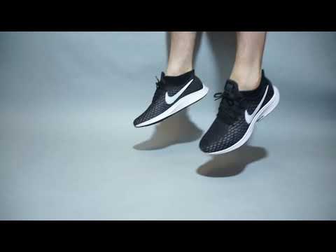 Nike Air Zoom Pegasus 35 Black White Grey  942851-001 on feet