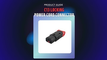 Infinite Cables: C13 Locking Power Cord Connector - Screw On PW-CNC13L (IEC-Lock Part #: PA130100BK)