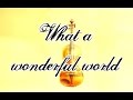 What a wonderful world  cordes et mes louis armstrong  cover