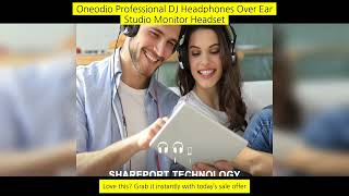 Oneodio Professional Dj Headphones Over Ear Studio Monitor Headset With screenshot 3