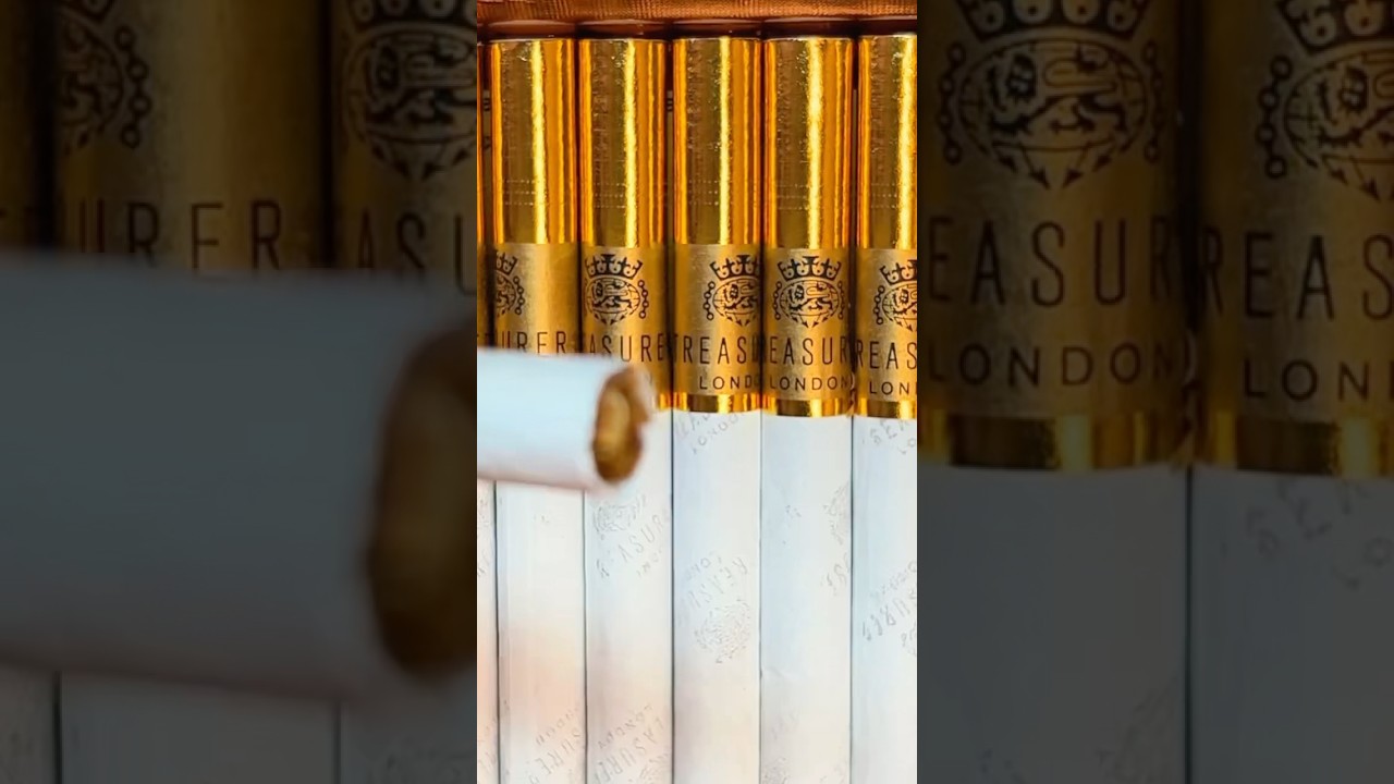 Treasurer London Aluminum Gold Cigarettes For A LuxuriousWeekend 