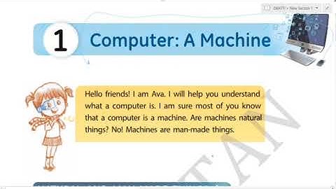 COMPUTER IT MATRIX PART-1 CLASS-1 CH-1 COMPUTER A MACHINE
