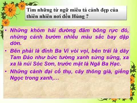 Lớp 5 - Tập đọc - Bài: Phong cảnh đền Hùng