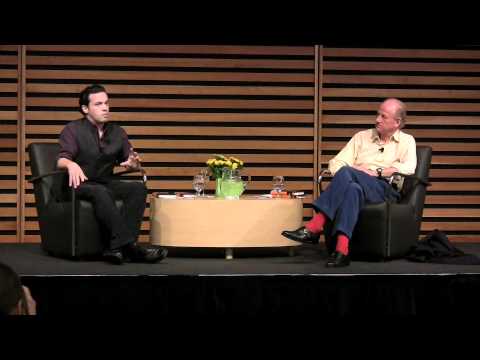 Scotiabank Giller Prize winning author Joseph Boyden is interviewed by John Ralston Saul at The Bram & Bluma Appel Salon at the Toronto Reference Library.