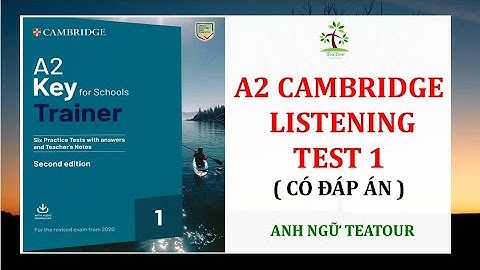 KET 2020 - A2 Key for Schools TRAINER 1 from 2020 - KET Listening PRACTICE TEST 1 with ANSWER KEY