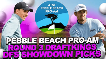 Round 3 (Saturday) DK Showdown Picks: Pebble Beach Pro Am: Weather, Player Pool, + Core Plays