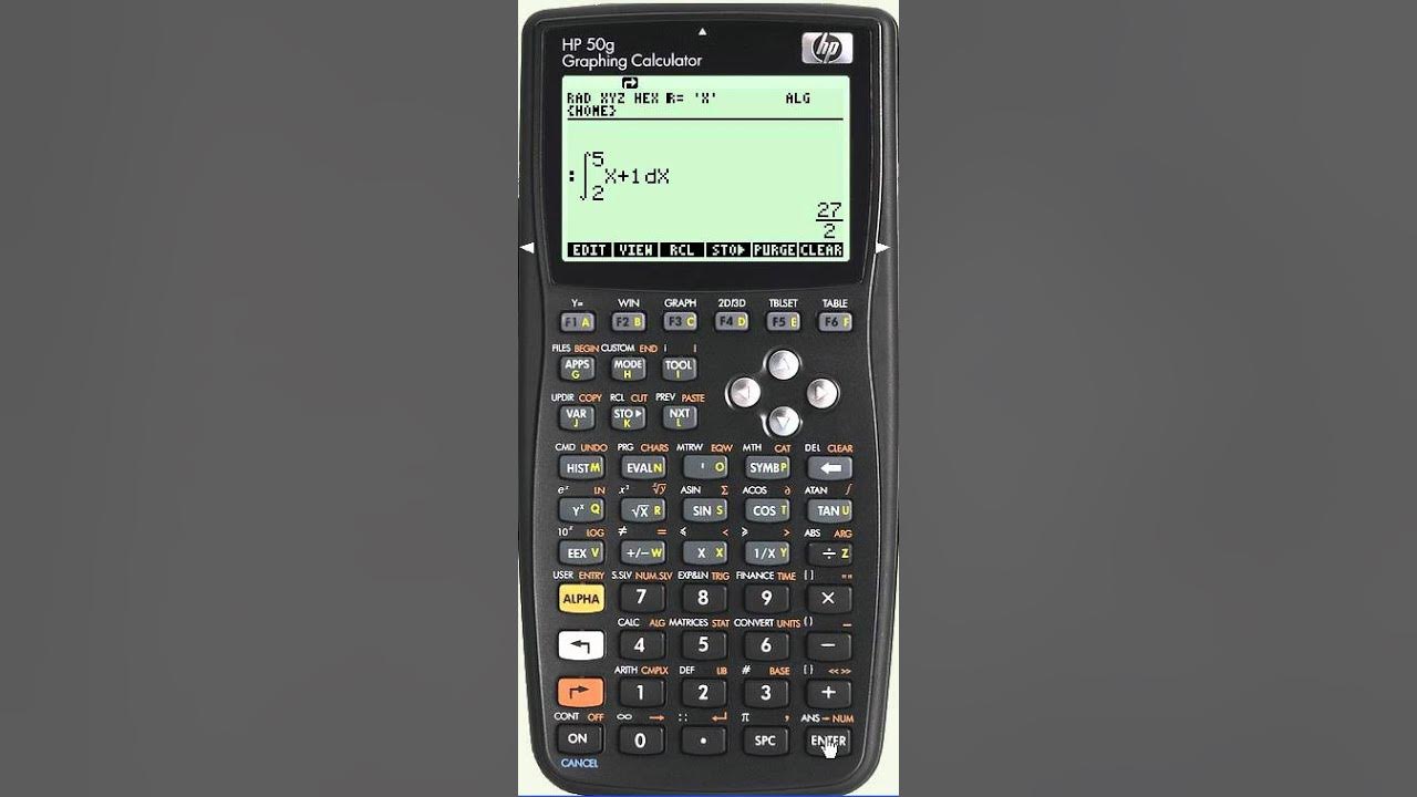 HP 50G Integrales en la HP50G YouTube