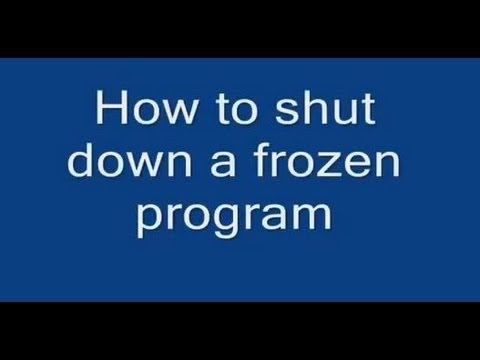 How To Close a Frozen Program - GoldenYearsGeek.com - YouTube