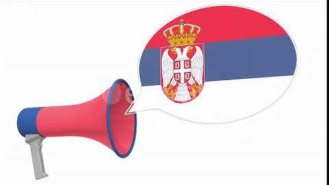 Loudspeaker and Flag of Serbia on the Speech Bubble | Motion Graphics - Envato elements