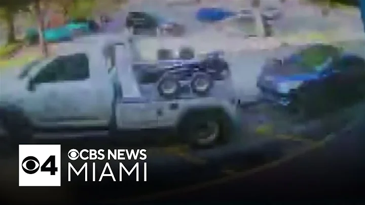 Caught on camera: Driver tows away car with 4-year-old girl inside