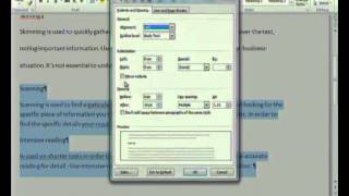 CAT 10 - Word Processing - 7 Format a Document in MS Word 2010 I