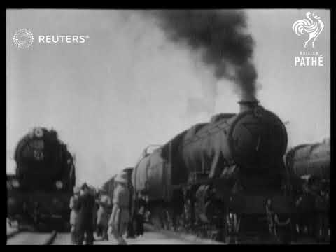 ایران جنگ جهانی دوم تدارکات از طریق راه آهن ترانس ایران به روسیه می رود 1942