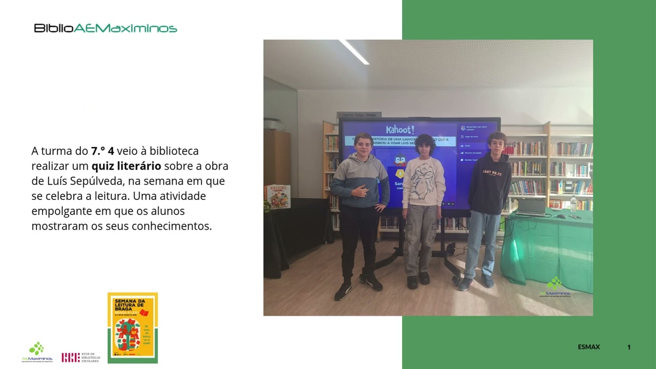 🔖𝗦𝗲𝗺𝗮𝗻𝗮 𝗱𝗮 𝗟𝗲𝗶𝘁𝘂𝗿𝗮 2026🔖📘📚Quiz Literário - 7.º 4📒🔖Esmax