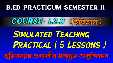 B.ed Micro Teaching Lesson Plan for History | B.ed 2nd Sem Course 1.2.3 Practicum in Bengali