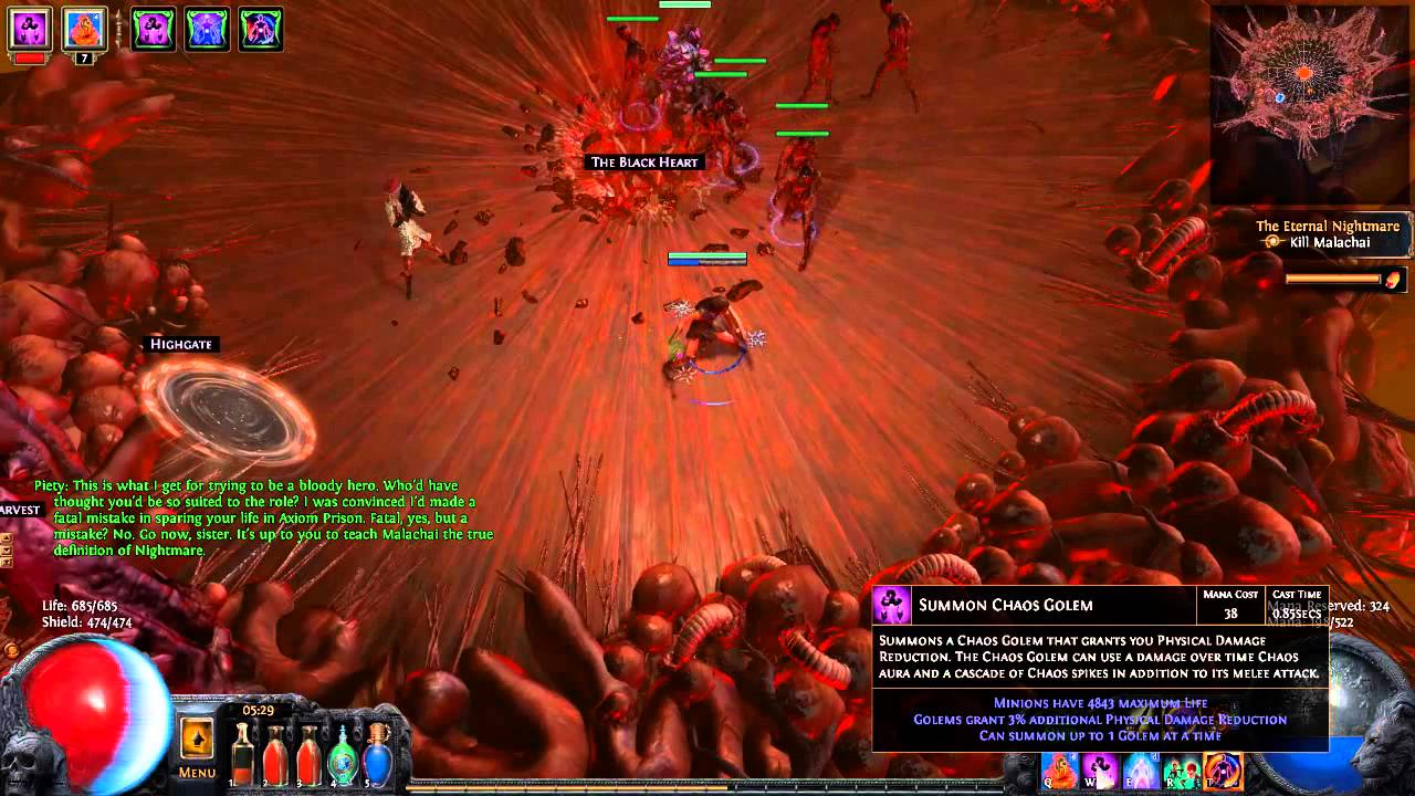 Path of Exile - Malachai v/s The Undead Army