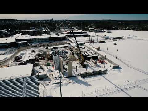 Thornton Academy Field House Project - First Walls Installed