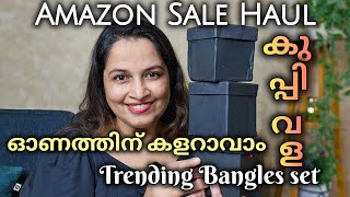 Amazon Best Onam Jewellery Haui|bangles Haul|freedom Sale