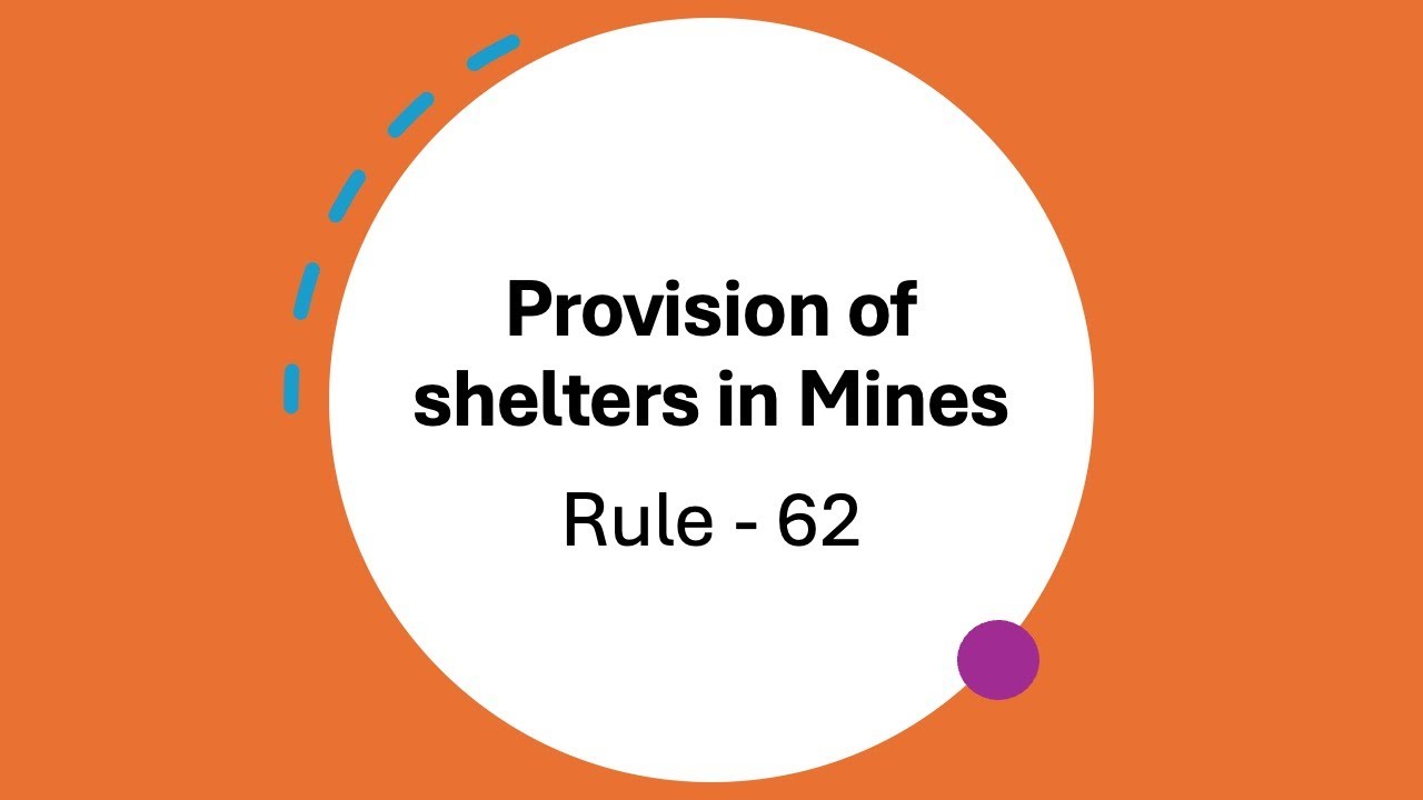 Provision of Shelters in Mines | Mines Rules 1955 Explained | Rule 62 