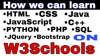 how to use w3schools website| w3schools|learn html,css,java|Computer Teacher@tehseenit-sanakhan2596