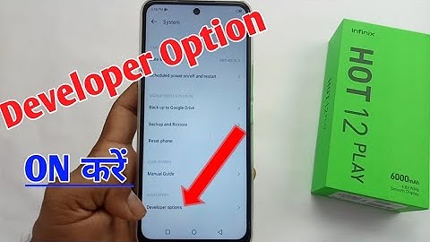 infinix hot 12 play developer option setting / infinix hot 12 play how to enable developer option