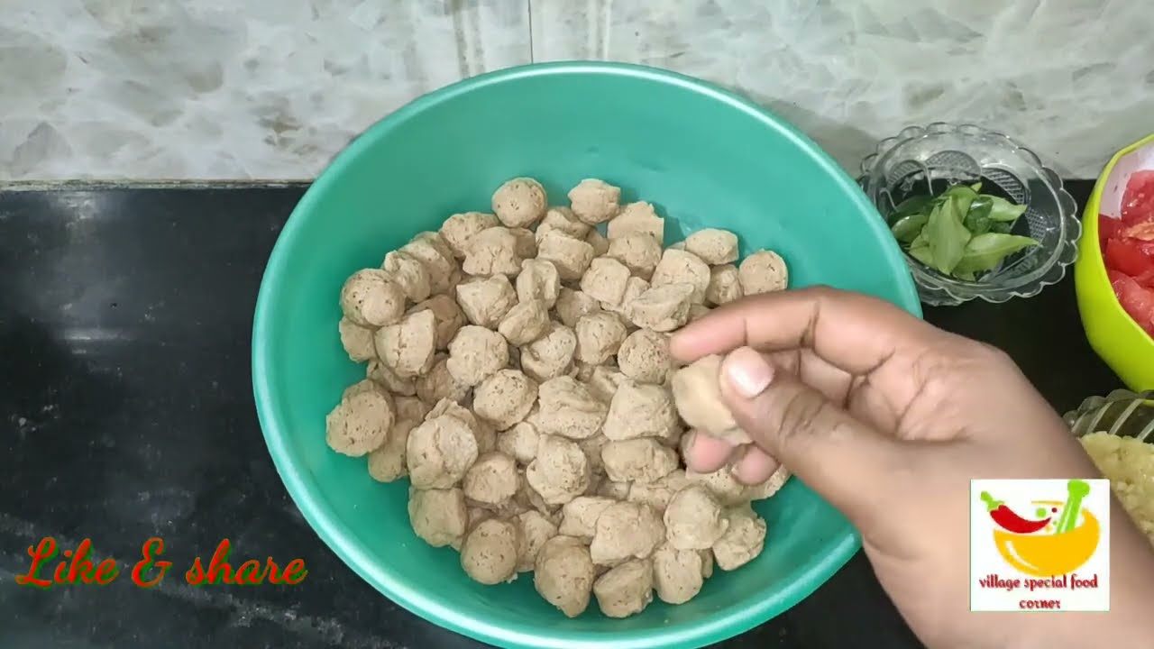 Meal Maker Gravy in Tamil How to make Meal Maker Curry Soya Chunks