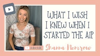 WHAT I WISH I KNEW WHEN I STARTED THE AIP