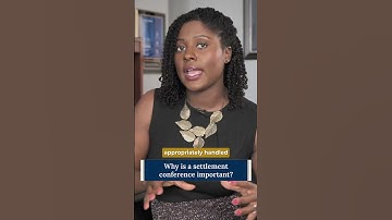 Why is a settlement conference important?