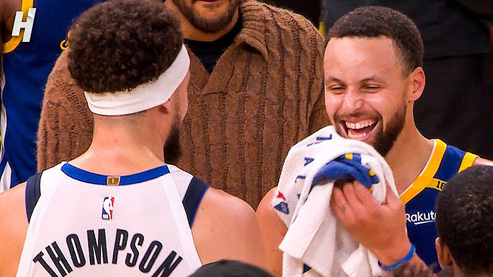 Klay & Steph share a moment after the game ❤️