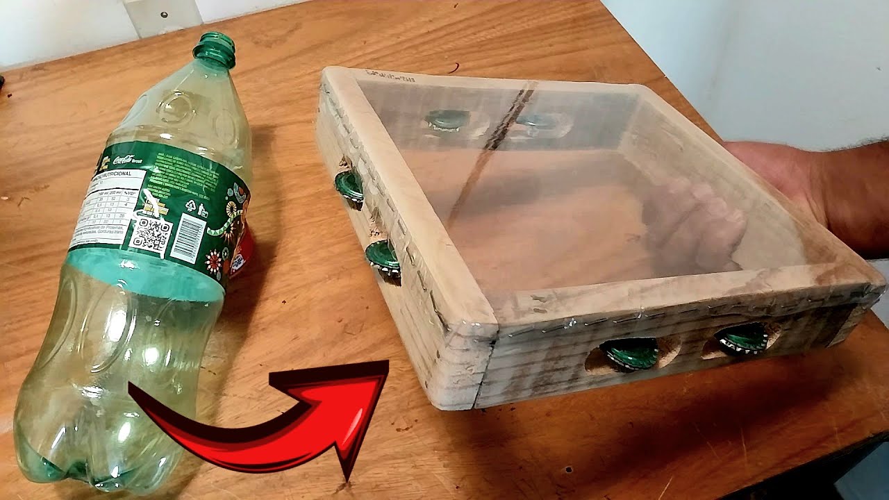 Pandeiro feito com garrafa Pet! Passo a passo! Fácil!