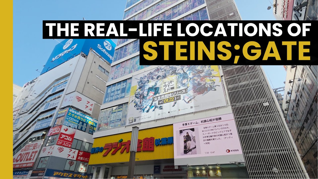 The real-life locations of Steins;Gate