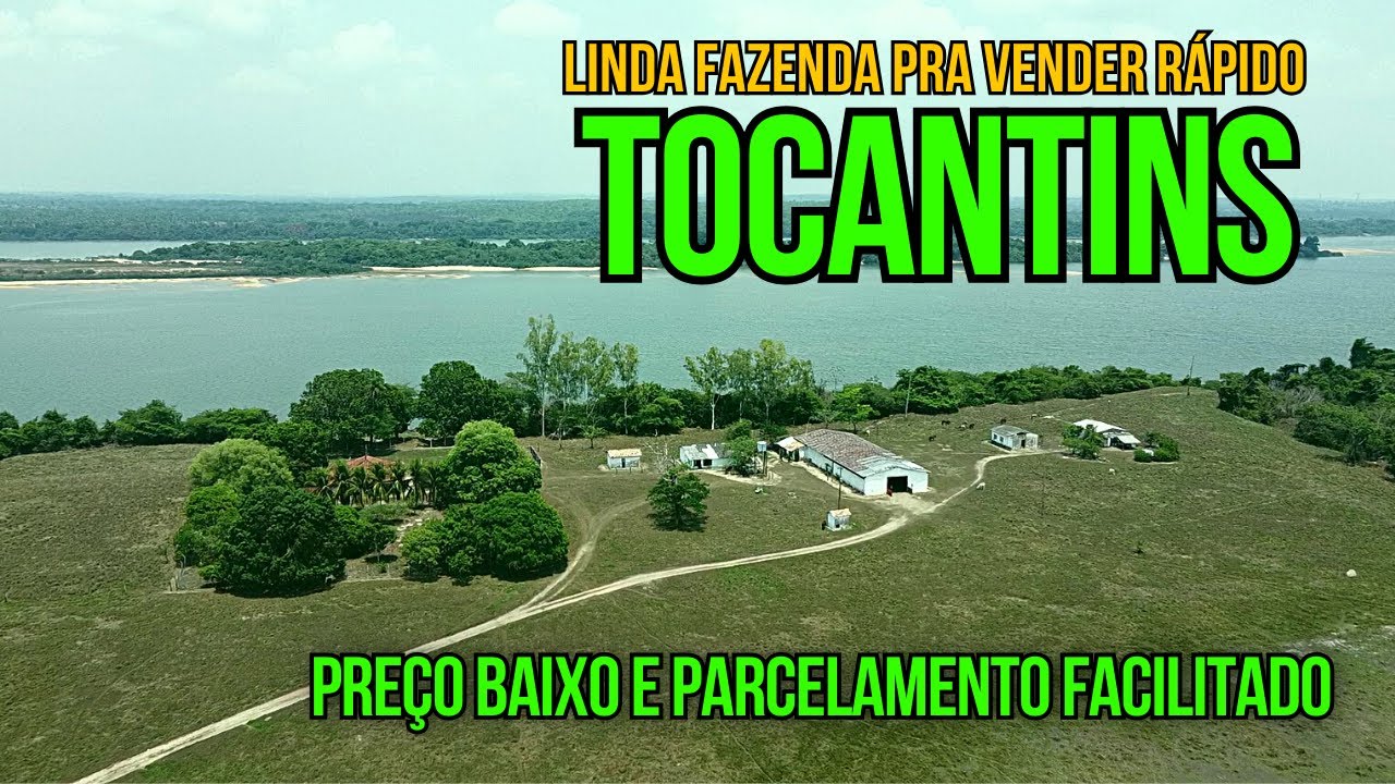 A MAIS LINDA FAZENDA À VENDA NAS MARGENS DO RIO ARAGUAIA NO TOCANTINS