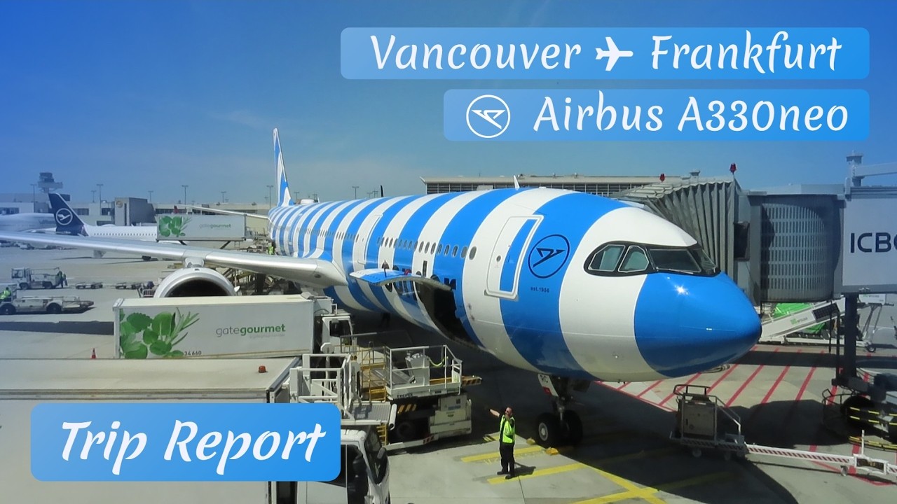 FLYING A CANDY CANE PLANE!? | Vancouver (YVR) to Frankfurt (FRA) | Condor A330neo | Trip Report