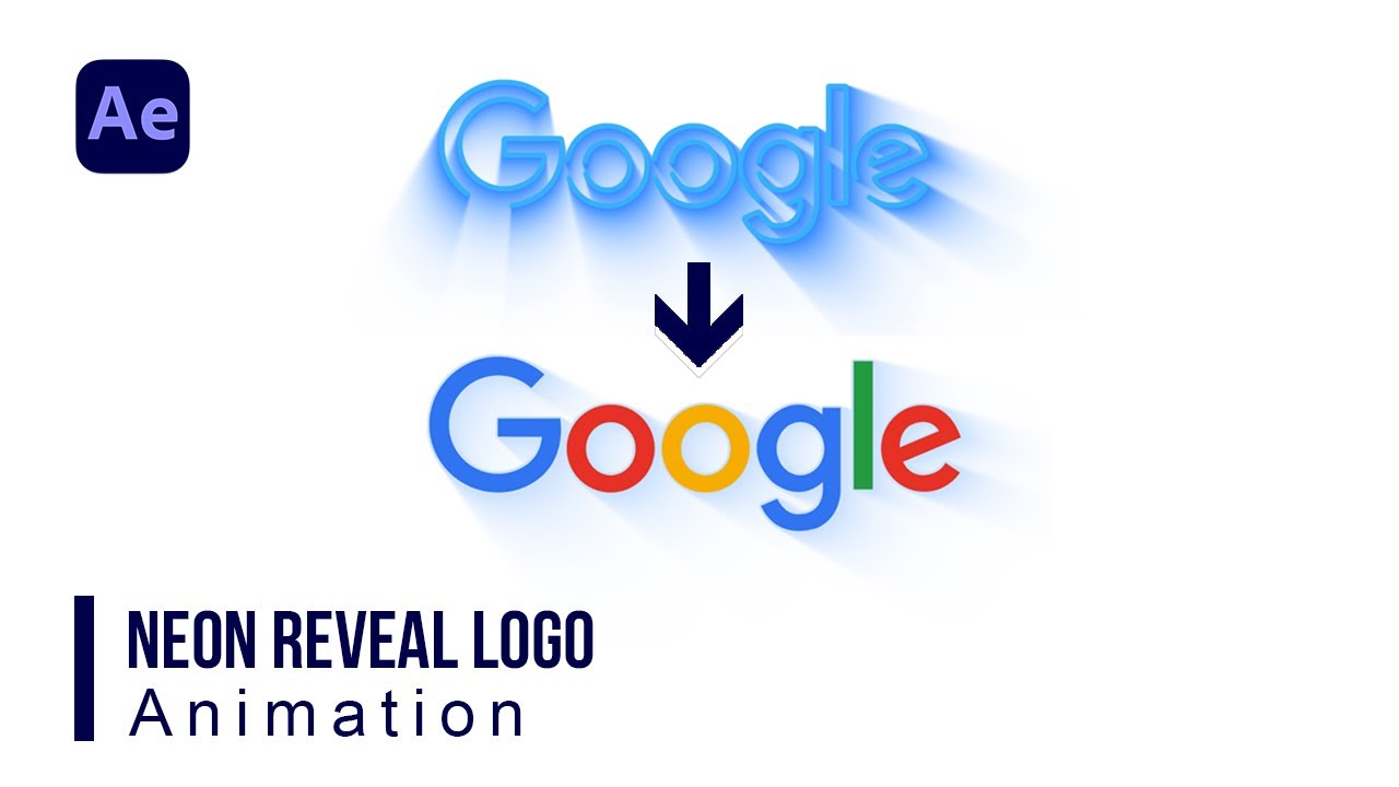 Creative Neon Logo Reveal Animation Adobe After Effects Tutorial. - YouTube